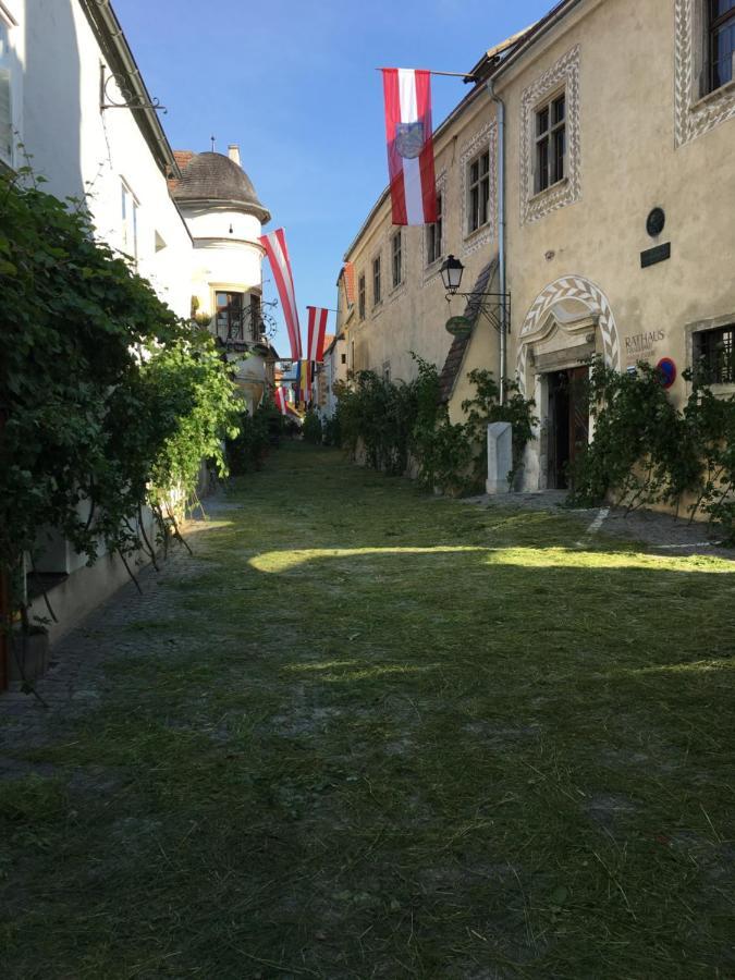 Pension Altes Rathaus Durnstein Bagian luar foto