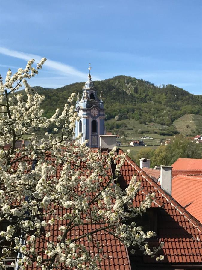 Pension Altes Rathaus Durnstein Bagian luar foto